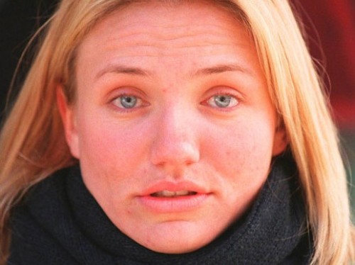 cameron diaz without makeup. (Sorry Ms. Diaz) Skin with